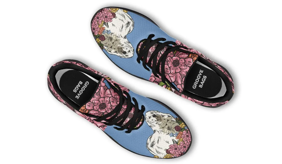 Illustrated Great Pyrenees Sneakers
