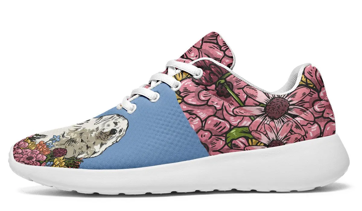 Illustrated Great Pyrenees Sneakers