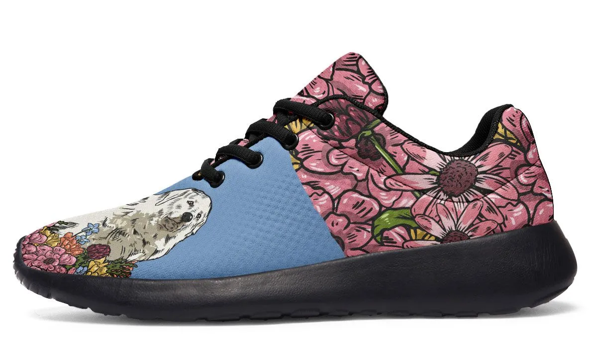 Illustrated Great Pyrenees Sneakers