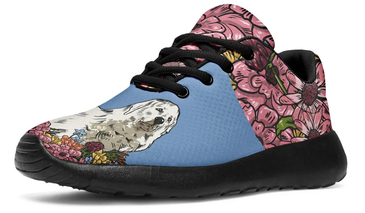 Illustrated Great Pyrenees Sneakers