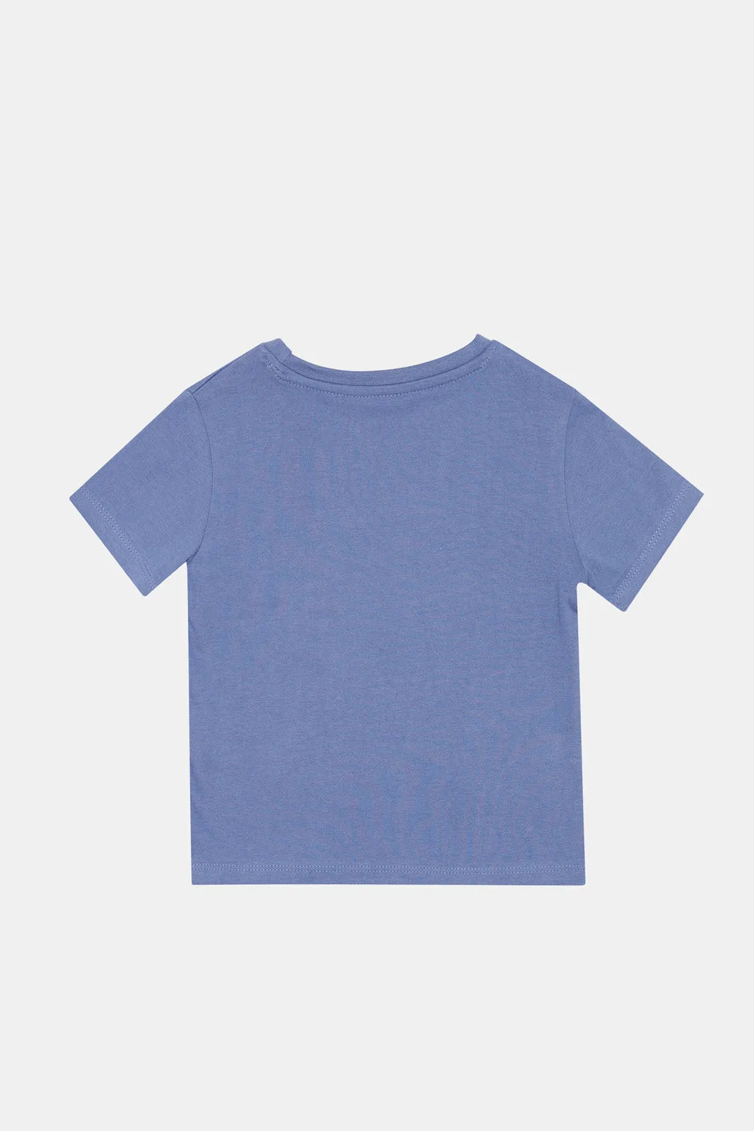 Infant Boys Blue Printed T-Shirt