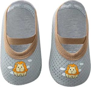 Infant Boys Girls Animal Prints Cartoon Socks Toddler Breathable Mesh The Floor Socks Barefoot Toddler Boys Dress Shoes