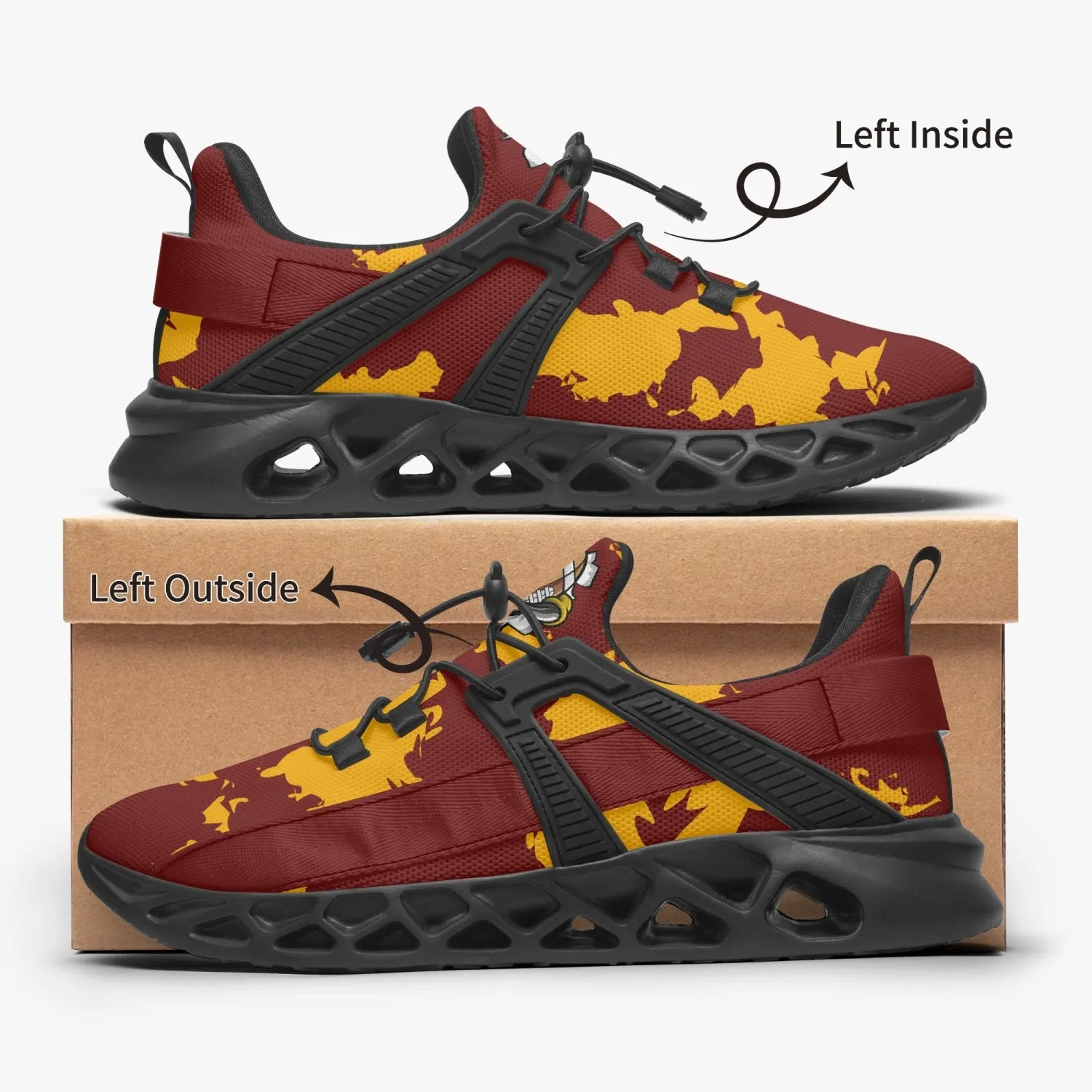 Kicxs WAS Camo Mesh Running Shoes
