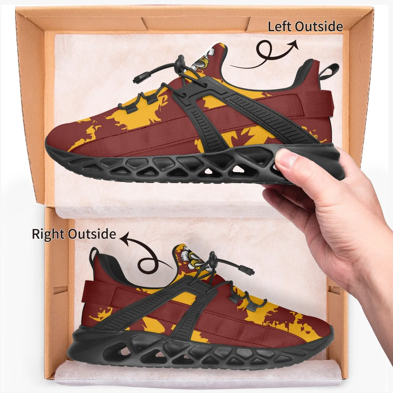 Kicxs WAS Camo Mesh Running Shoes