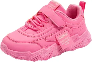 Kid Sneakers Girls Boys Running Walking Sports Adjustable Strap Sneakers Waterproof High Top Lightweight Casual Shoes