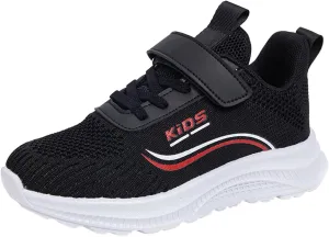 Kids Lightweight Running Shoes Breathable Elastic Adjustable Strap Soft Sole Anti Slip Tennis Shoes for Toddler