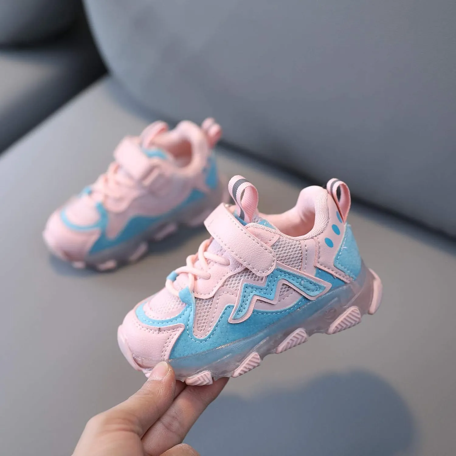 Kids Mesh Running Led Light Luminous Sport Shoes Baby Children Girls Baby Shoes Toddler Slippers Girl