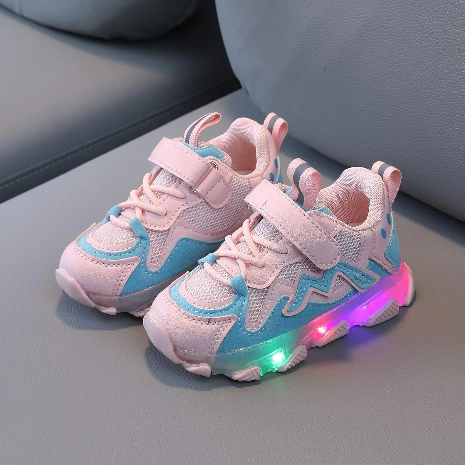 Kids Mesh Running Led Light Luminous Sport Shoes Baby Children Girls Baby Shoes Toddler Slippers Girl