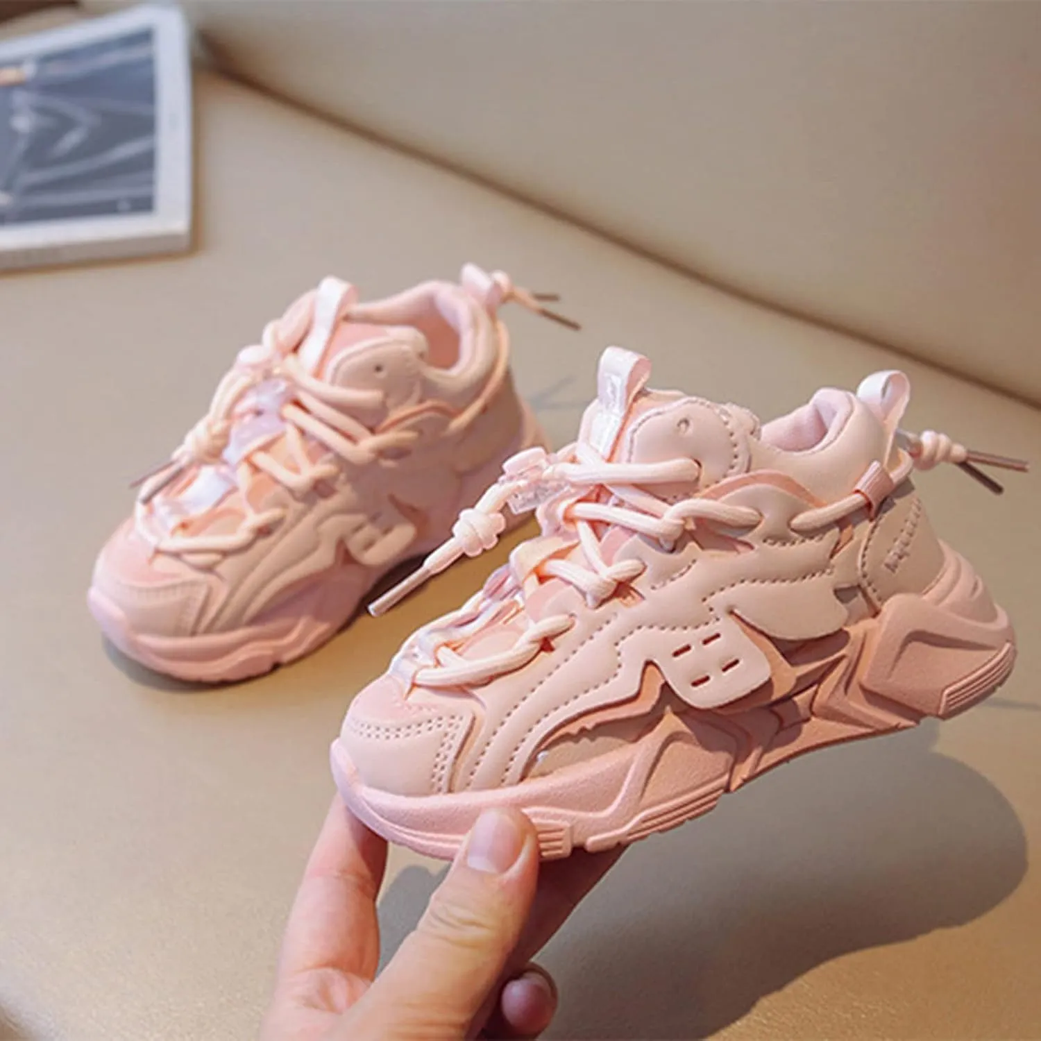 Kids Sneakers Boys Girls Tennis Shoes for Running Athletic Walking Gym Sports Lightweight Breathable Anti Slip Shoes