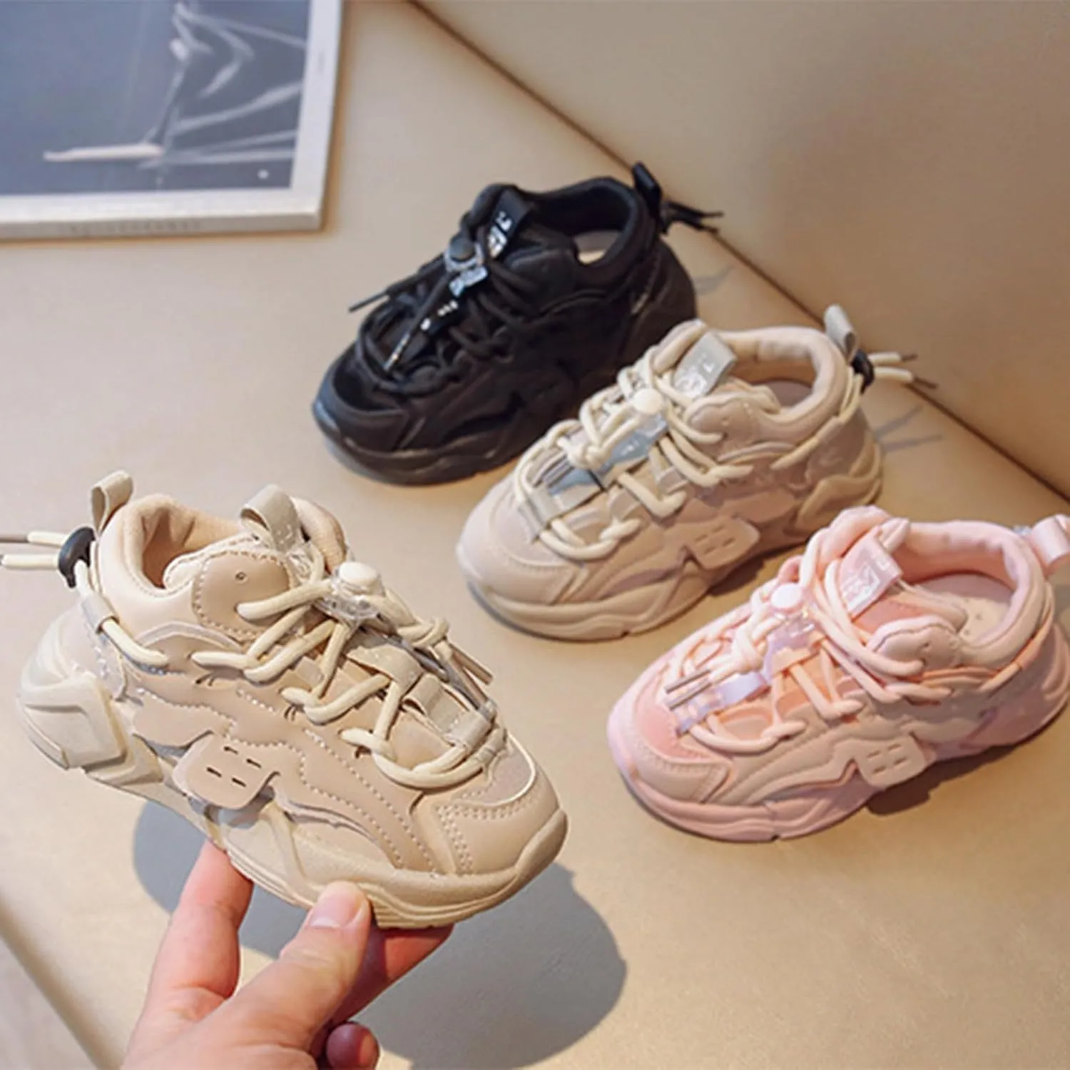 Kids Sneakers Boys Girls Tennis Shoes for Running Athletic Walking Gym Sports Lightweight Breathable Anti Slip Shoes
