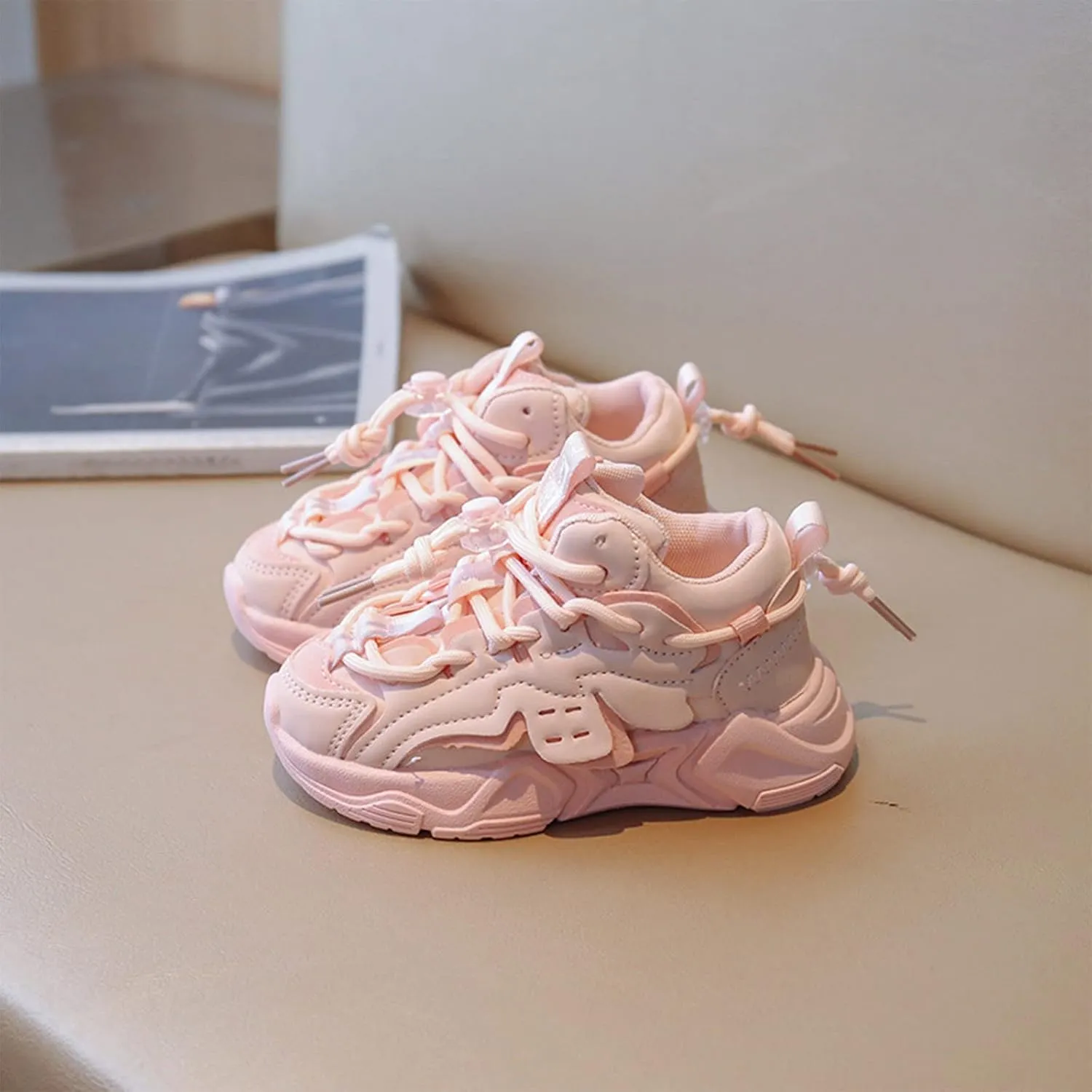 Kids Sneakers Boys Girls Tennis Shoes for Running Athletic Walking Gym Sports Lightweight Breathable Anti Slip Shoes
