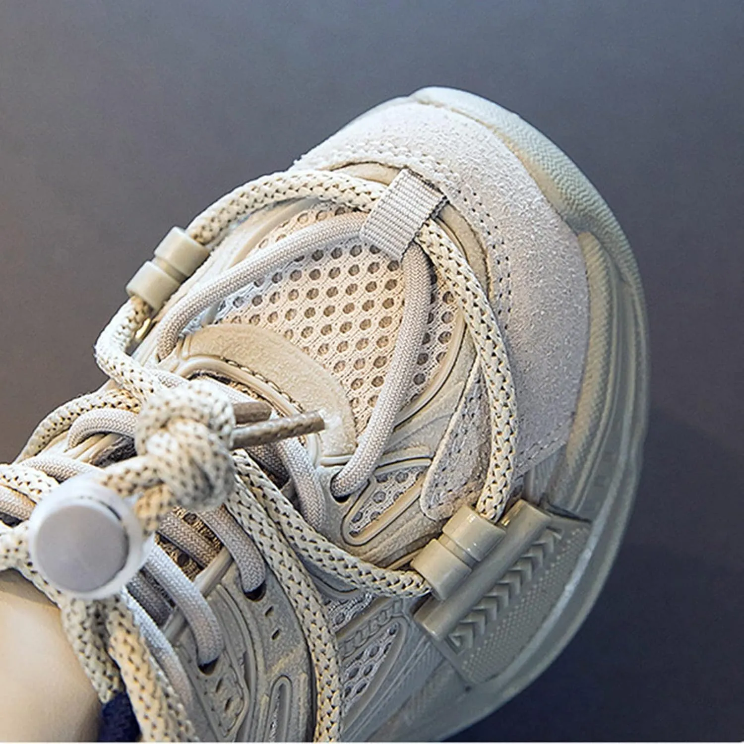 Kids Sneakers Fashion Tennis Shoes Lightweight Comfortable Lace-up Non Slip Breathable Casual Walking Sport Shes Girls