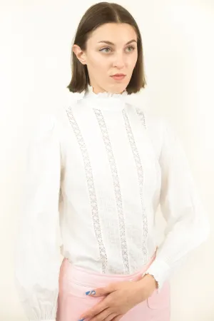 Laura Ashley Prairie Cotton Blouse