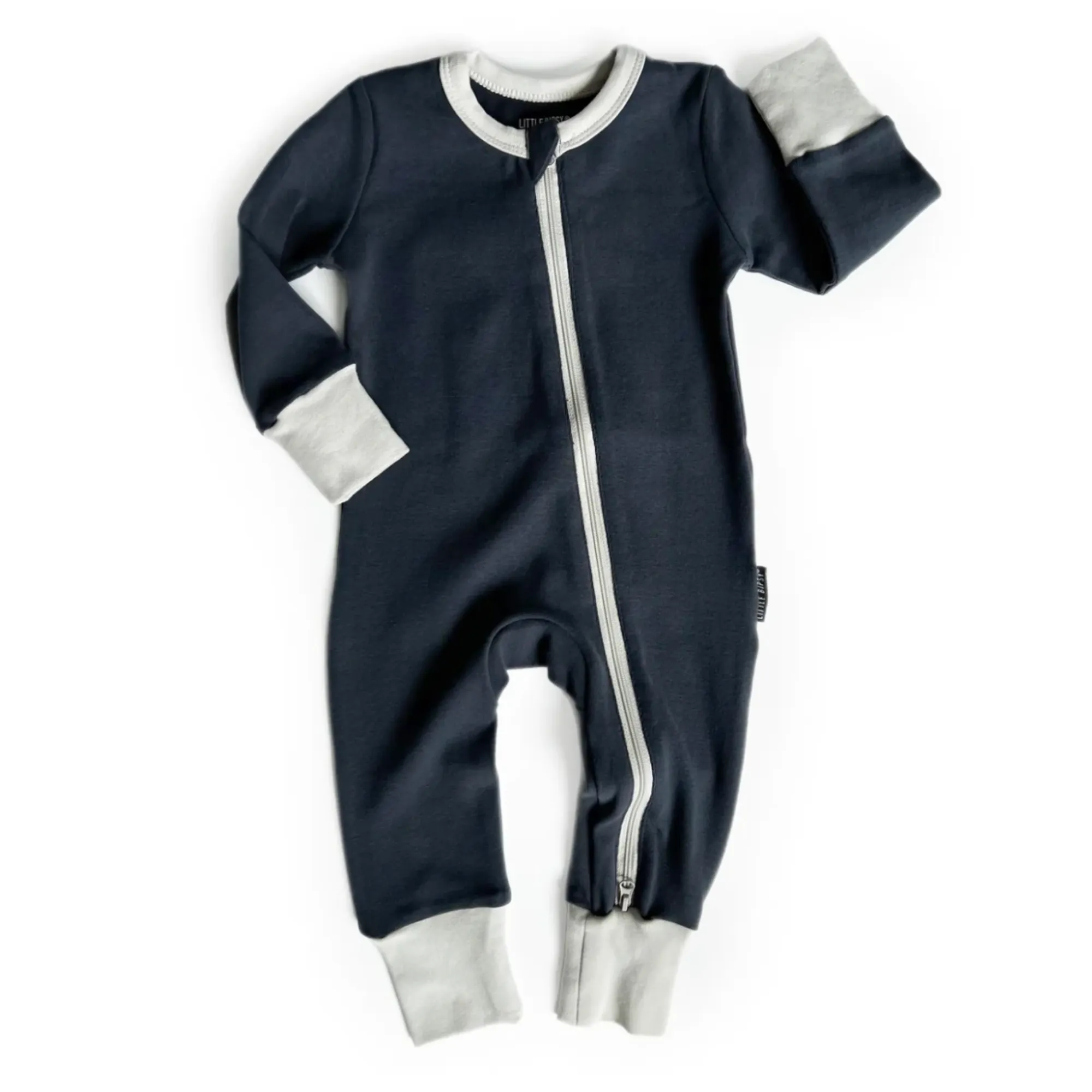 Little Bipsy - 2-Way Zip Romper in Navy