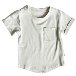 Little Bipsy - Basic Bamboo Pocket Tee in Froth