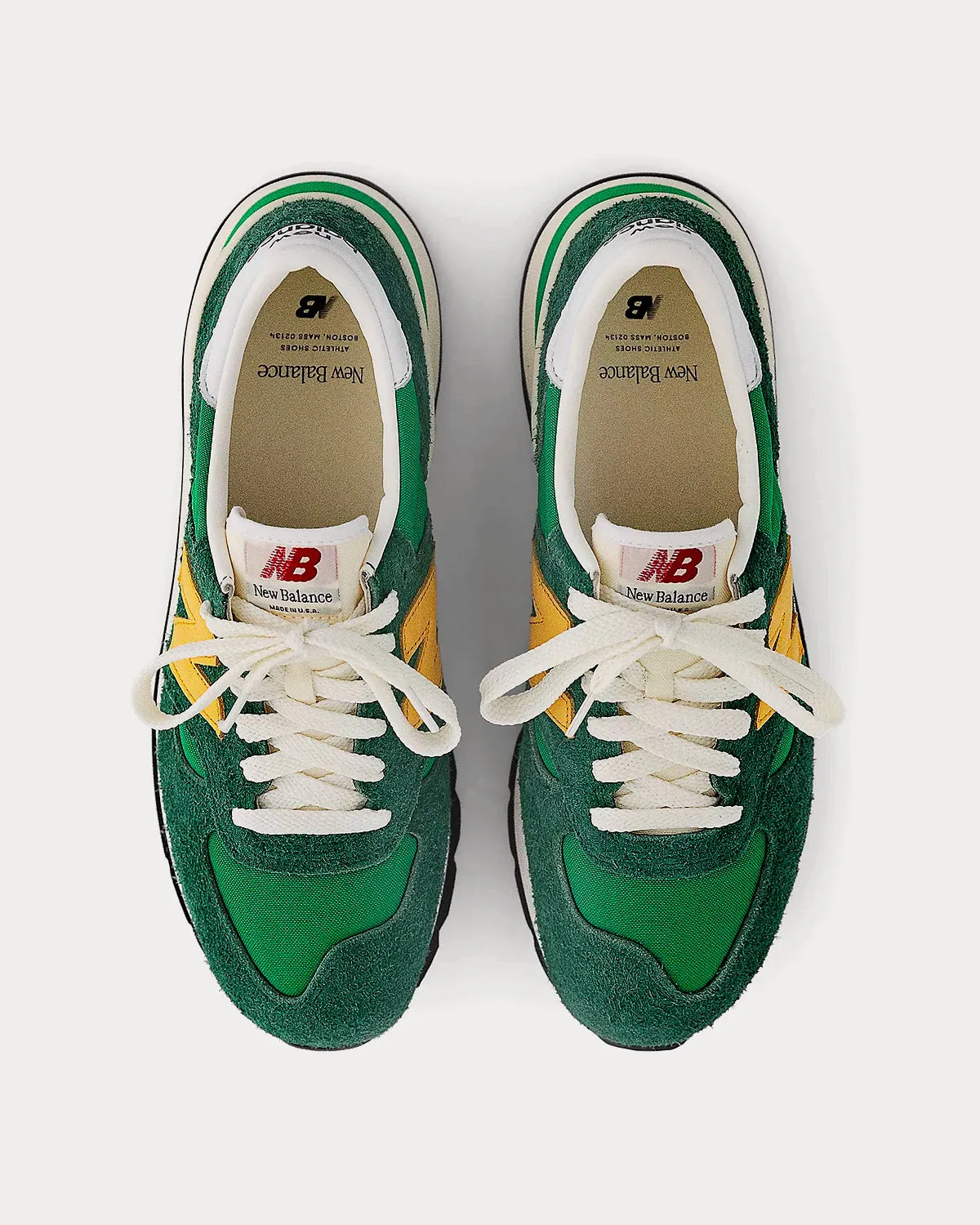 MADE in USA 990 Green / Gold Low Top Sneakers