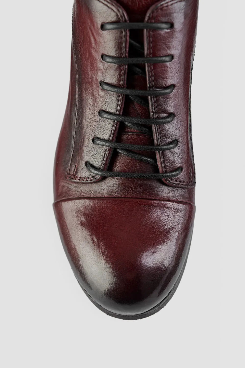MADISON bordeaux lace up shoes.