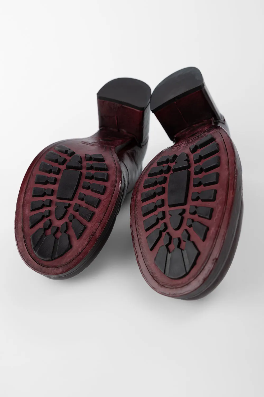 MADISON bordeaux lace up shoes.