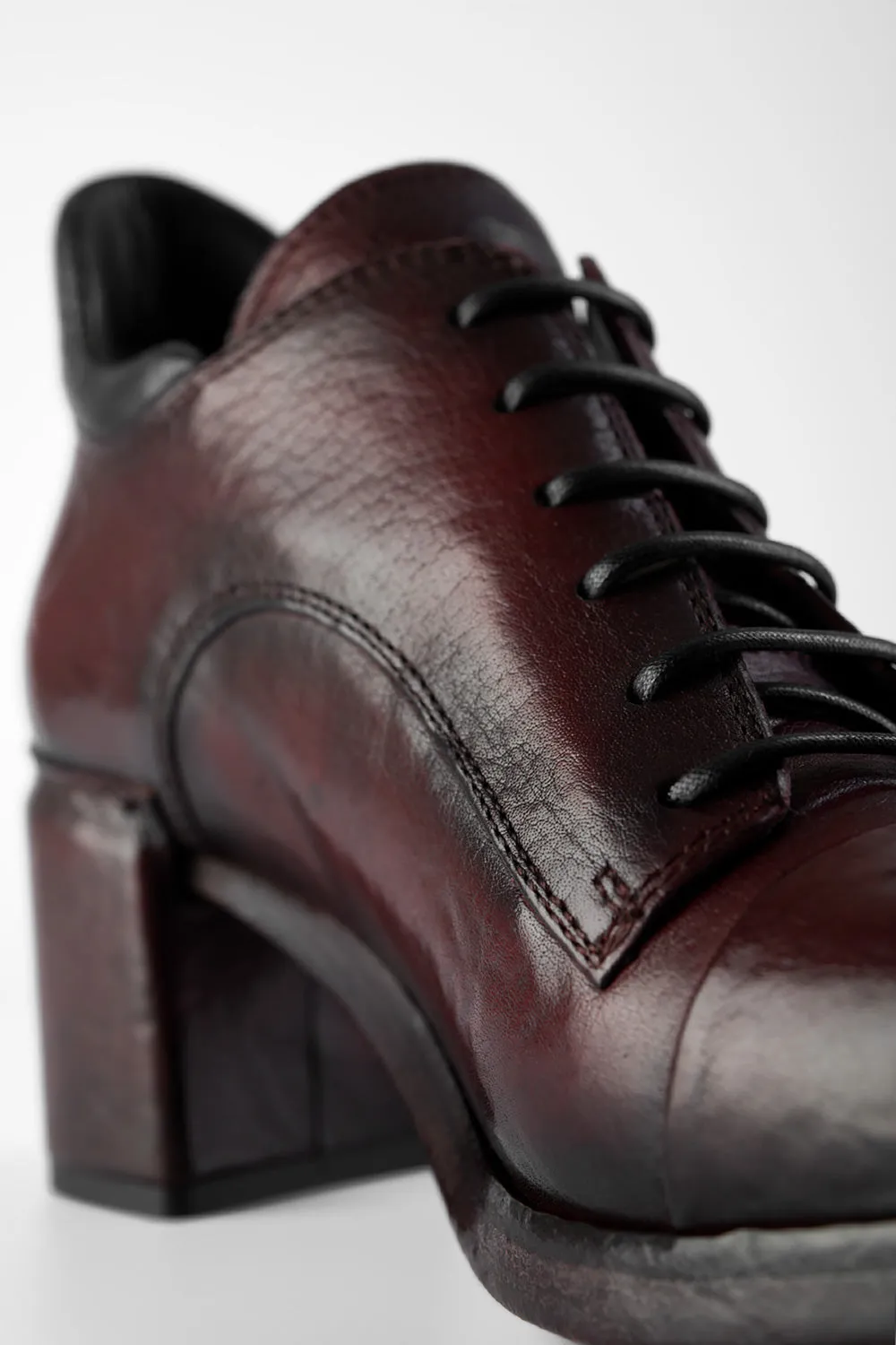 MADISON bordeaux lace up shoes.