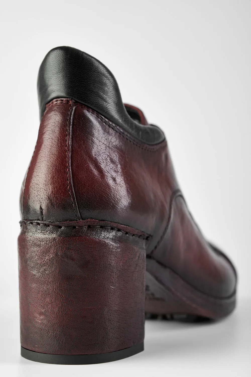 MADISON bordeaux lace up shoes.