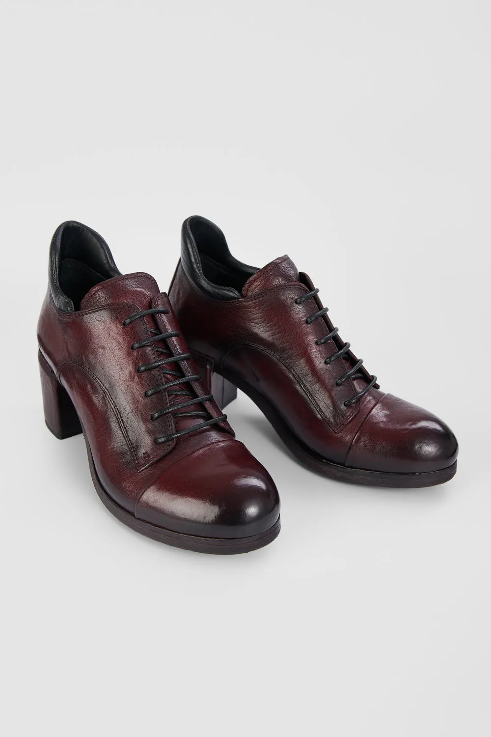 MADISON bordeaux lace up shoes.