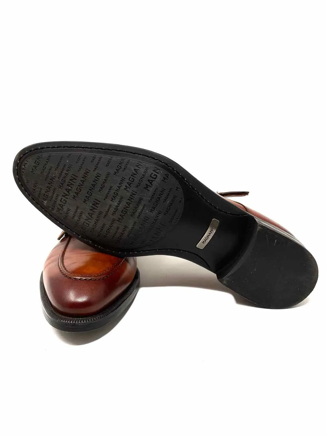 MAGNANNI Men's Burnt Orange Shoe Size 10.5 Loafers