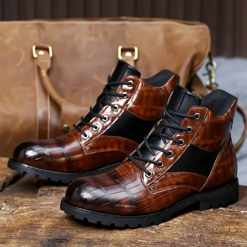 Mason™ - Croc Leather Boot