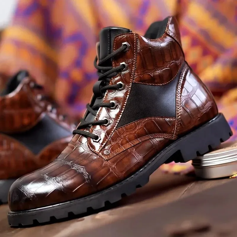 Mason™ - Croc Leather Boot