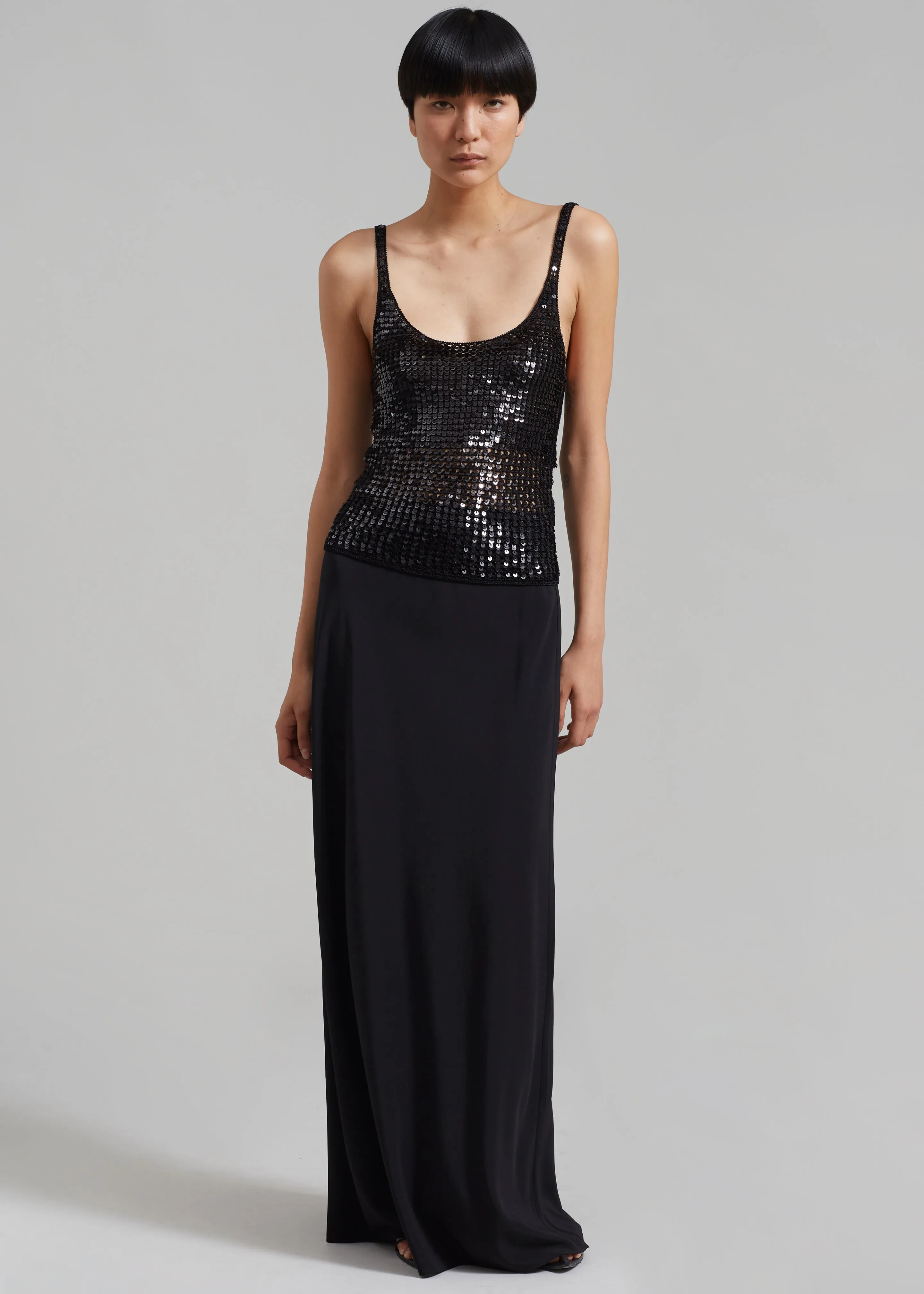 Matteau Bias Elastic Skirt - Black