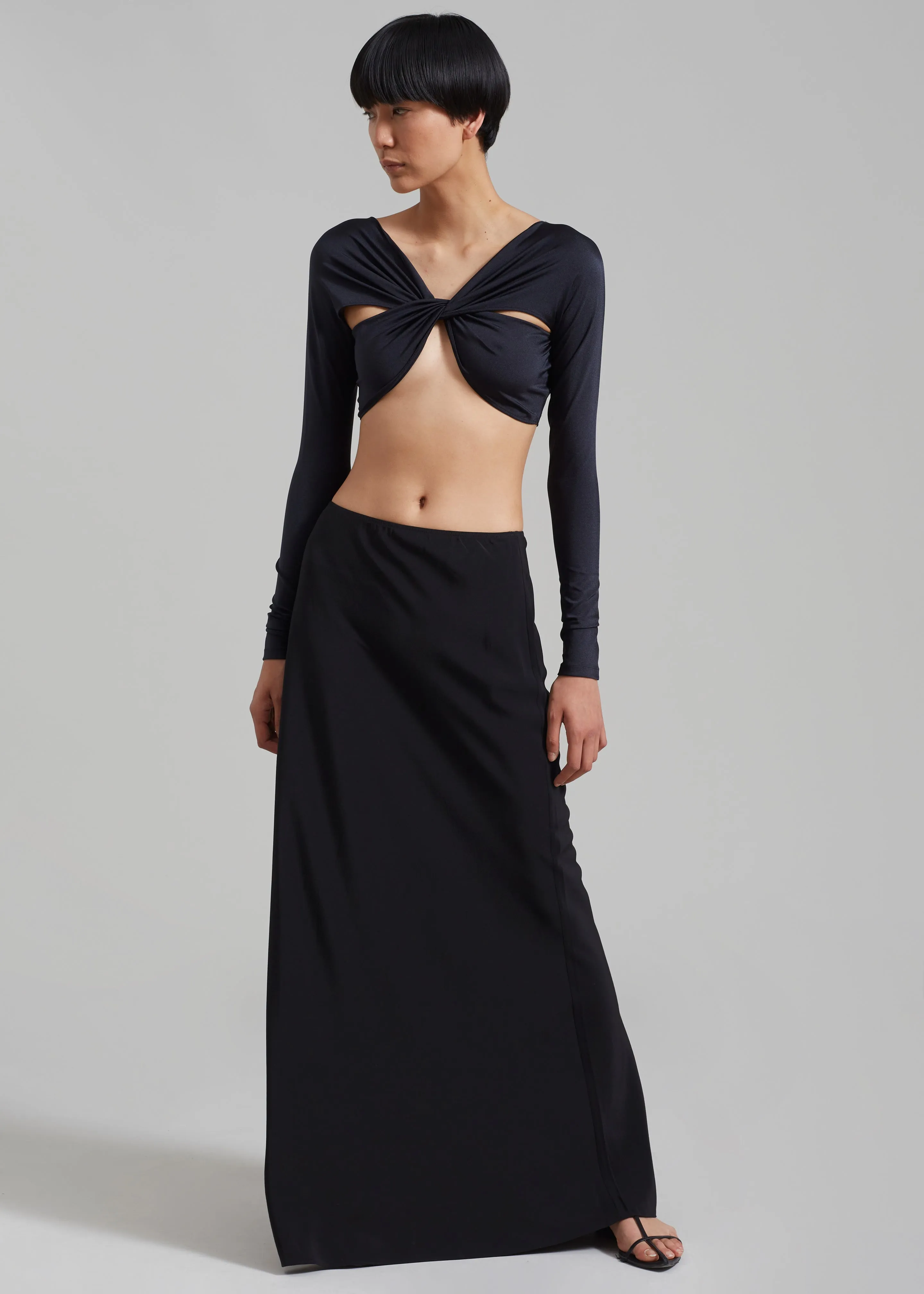 Matteau Bias Elastic Skirt - Black