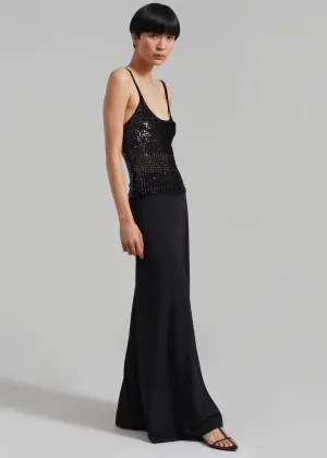 Matteau Bias Elastic Skirt - Black