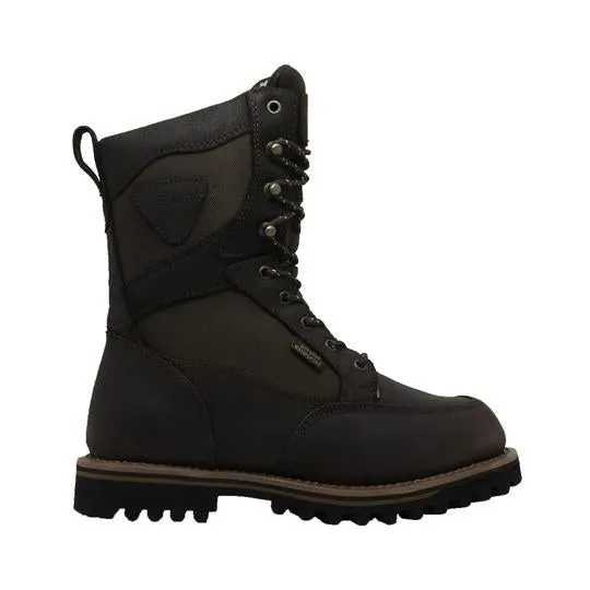 Men's 11" Dark Brown Cordura Leather Boots