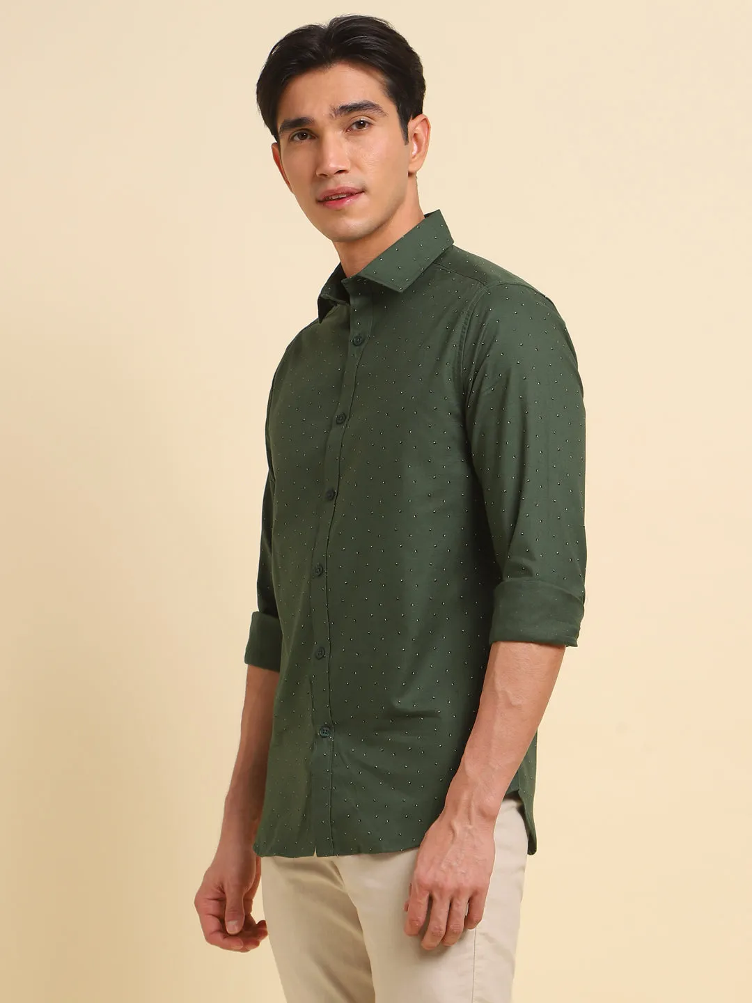Men's Olive Casual Shirts For Comfortable And Stylish Look For Morning To Evening Look
