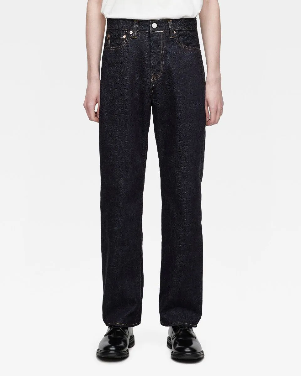 Momotaro Jeans #100 Classic Straight Fit Mens Jeans - 15.7oz Zimbabwe Cotton Selvedge Denim / Button
