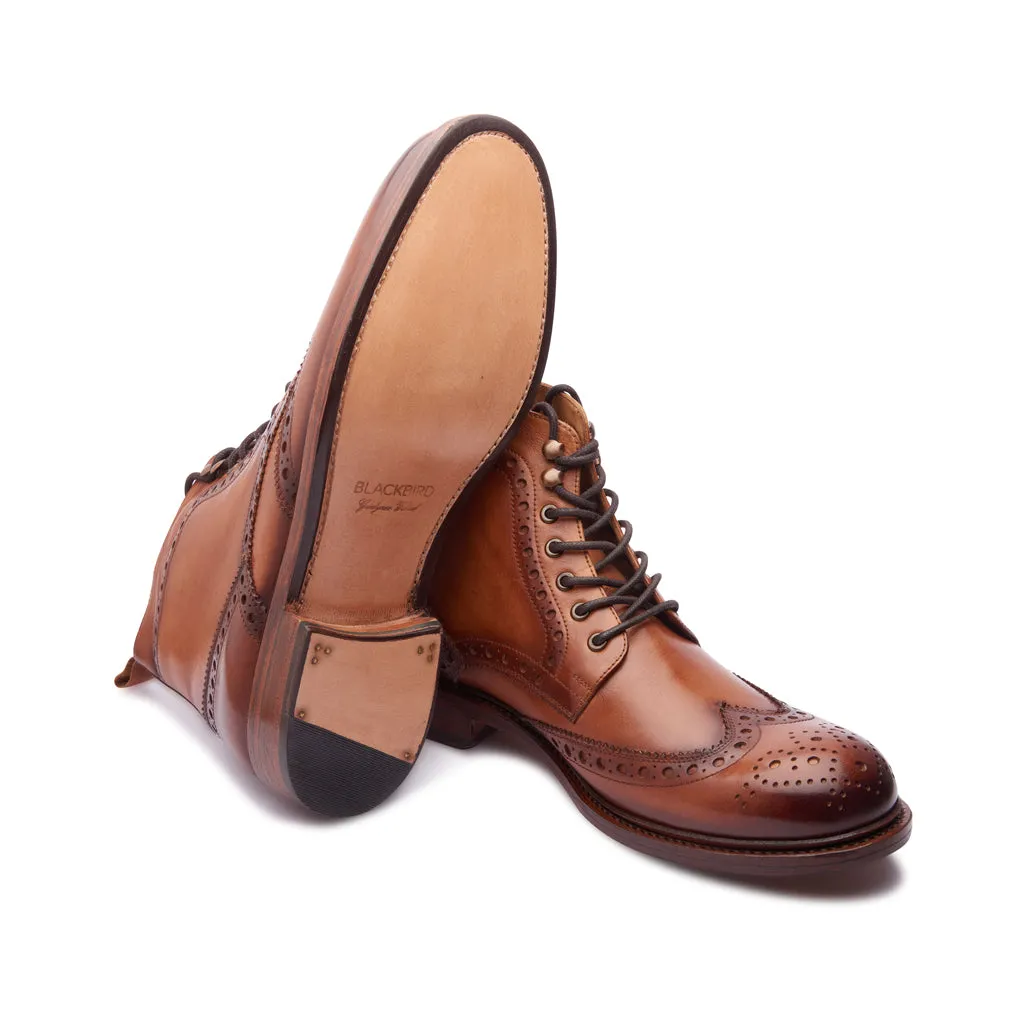 Montero, Wingtip Derby Boot - Cognac | Storm Welt | Classics Collection