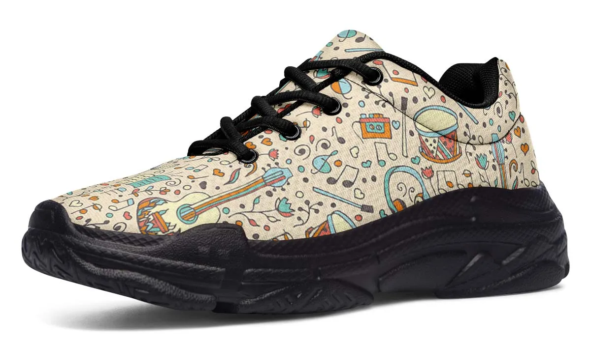 Music Doodle Chunky Sneakers