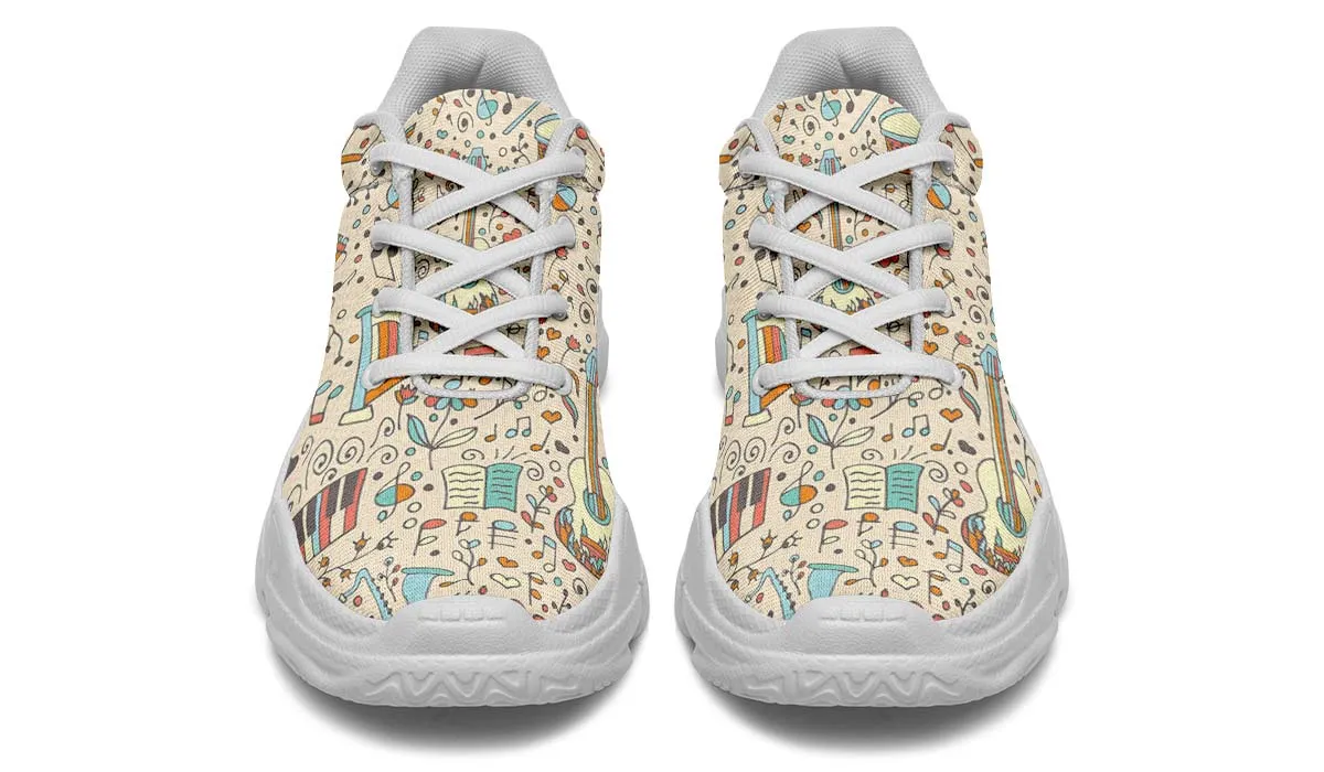 Music Doodle Chunky Sneakers