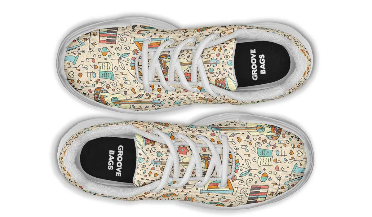 Music Doodle Chunky Sneakers