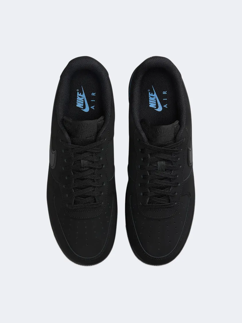 Nike Air Force 1 07 Men Lifestyle Sneakers Black/Blue