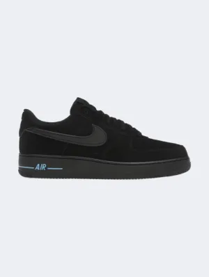 Nike Air Force 1 07 Men Lifestyle Sneakers Black/Blue