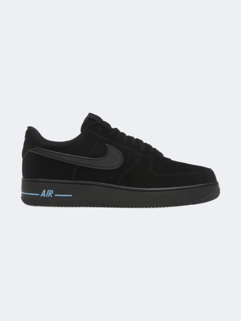 Nike Air Force 1 07 Men Lifestyle Sneakers Black/Blue