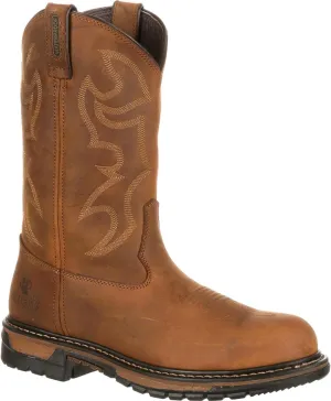 ROCKY Original Ride Branson Steel Toe Waterproof Western Boots