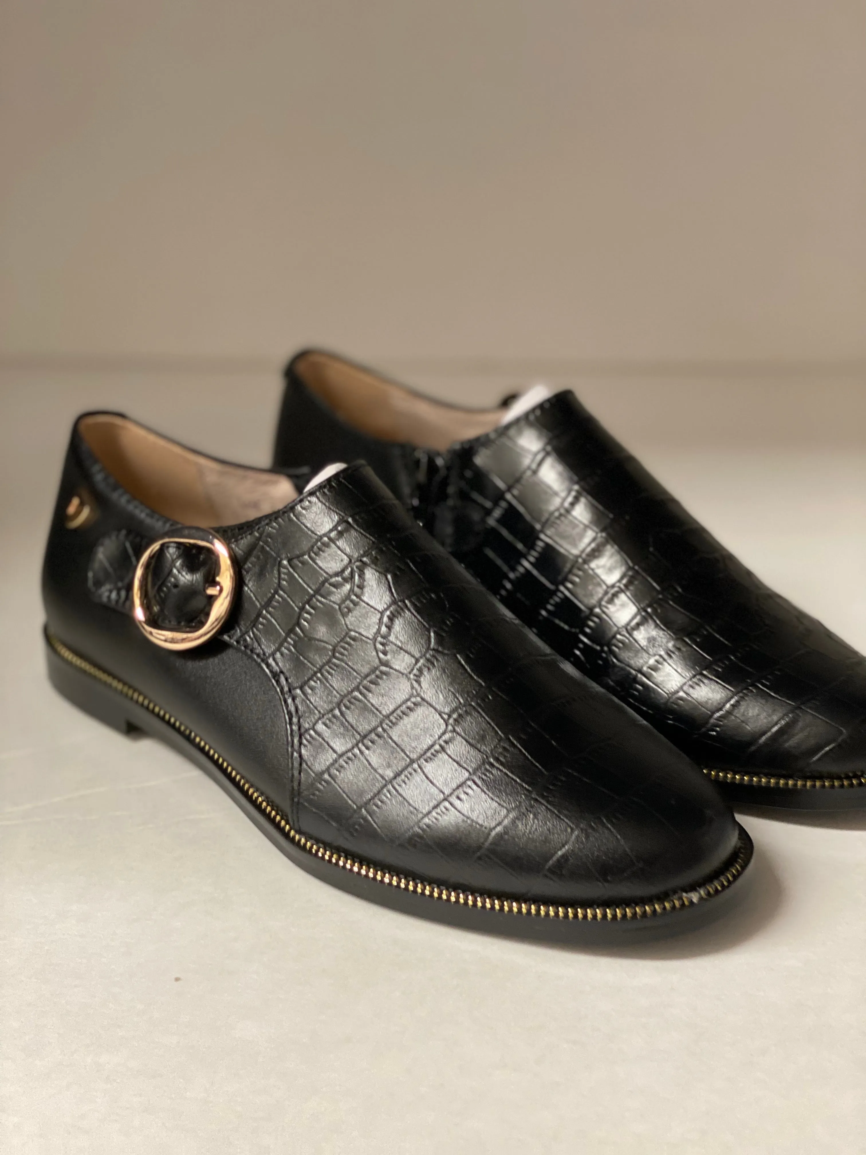 SALE Venettini Lane Buckle Side Ankle Shoe