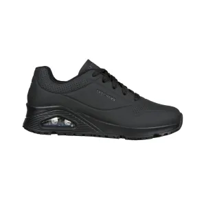 SKECHERS UNO SR DELONEY SAFETY TOE BLACK - WOMENS