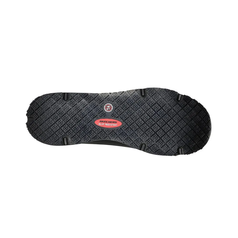 SKECHERS UNO SR DELONEY SAFETY TOE BLACK - WOMENS