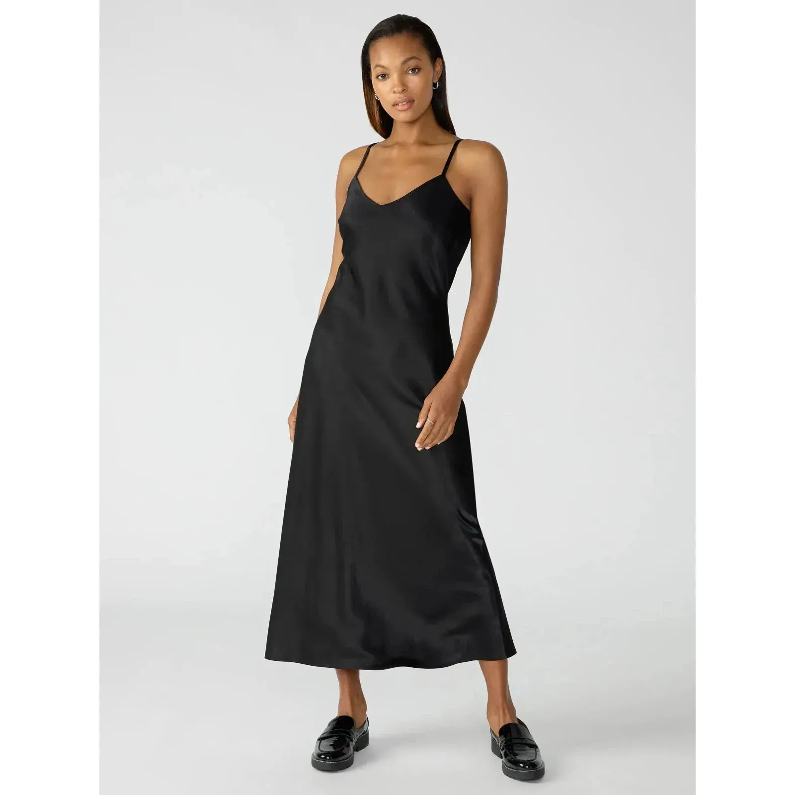 SLIP MIDI DRESS