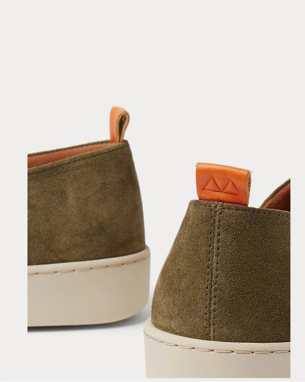 Suede Slip-On  Army green slip on sneakers