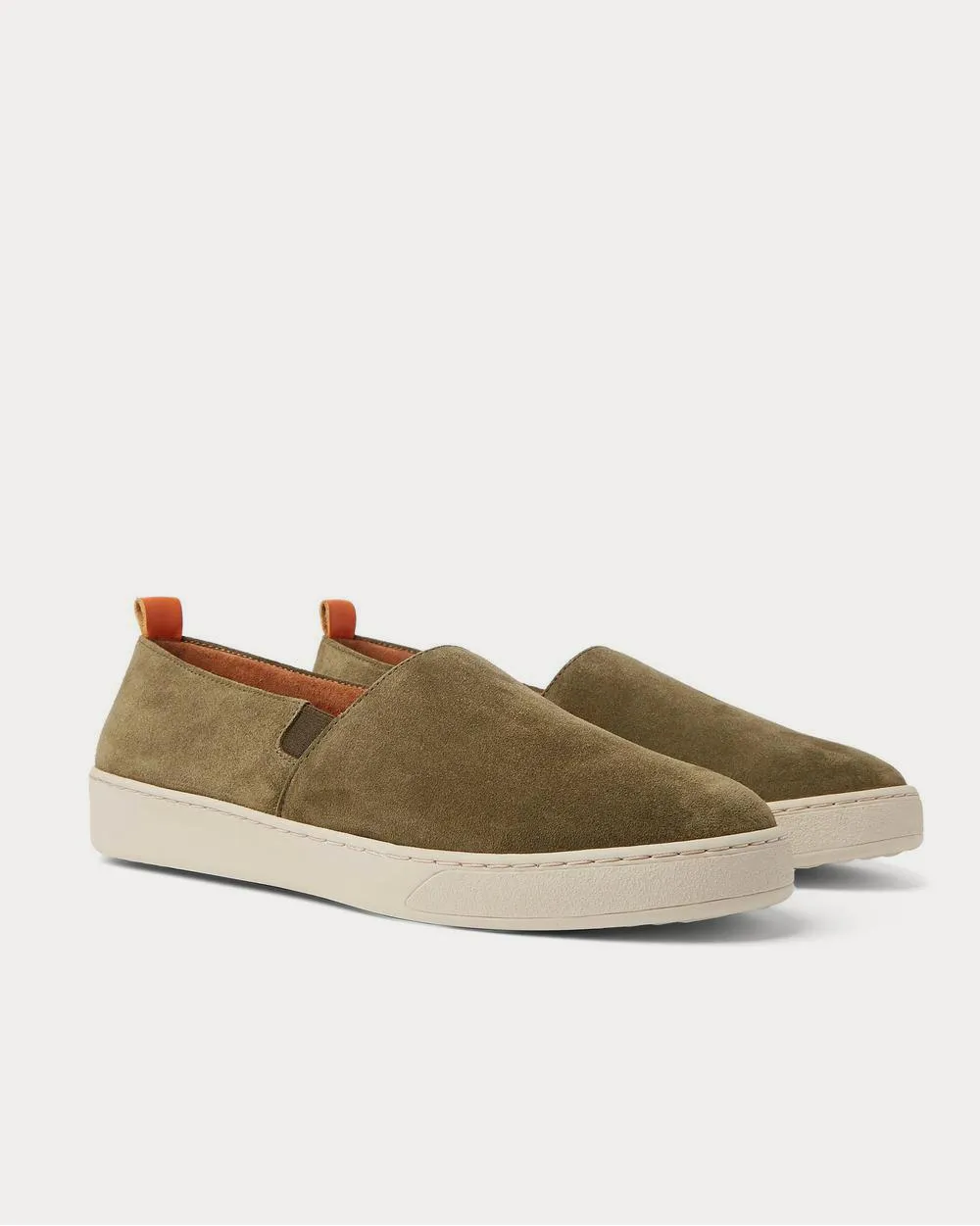 Suede Slip-On  Army green slip on sneakers