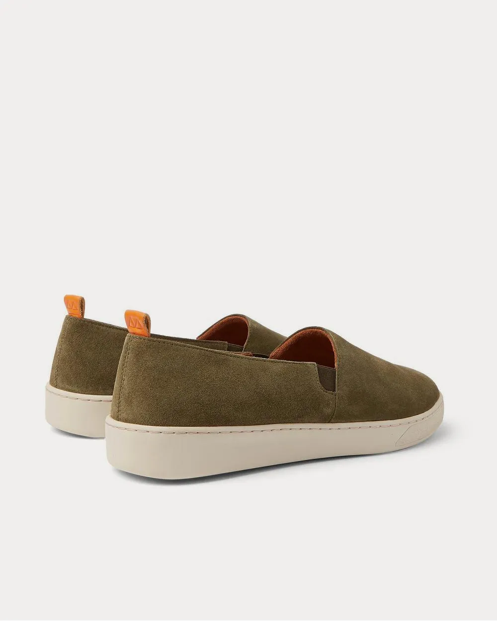 Suede Slip-On  Army green slip on sneakers