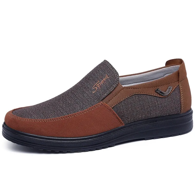 Summer Classic Men Breathable Walking Canvas Shoes